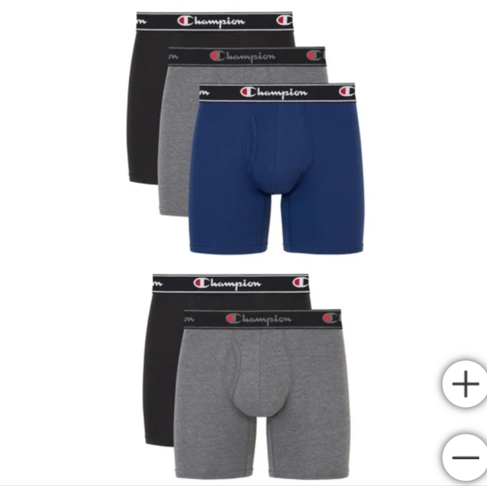 (Ew)Champion Men's Boxer Briefs 5 Pack